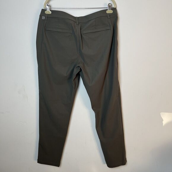 Lululemon Pants Mens 36 ABC Slim Commission Golf Chino Green 266 - Picture 2 of 4